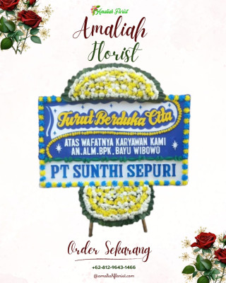 Papan Bunga Duka di Mangga Dua