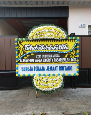 Papan Bunga Duka di Mangga Dua