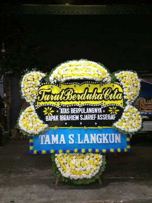 Papan Bunga Duka di Mangga Dua