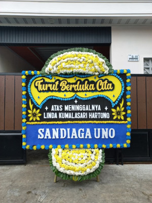 Papan Bunga Duka di Mangga Dua